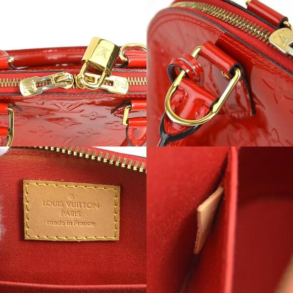 LOUIS VUITTON Red Monogram Leather Alma Shoulder Bag - Picture 5 of 5